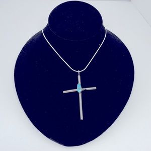 Puebloan Sterling Silver & Turquoise Necklace